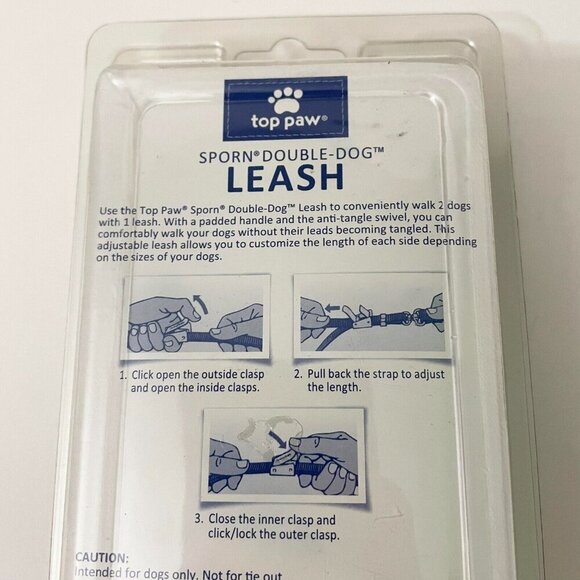 Top Paw Sporn Double Dog Leash Medium/Large - Picture 7 of 16